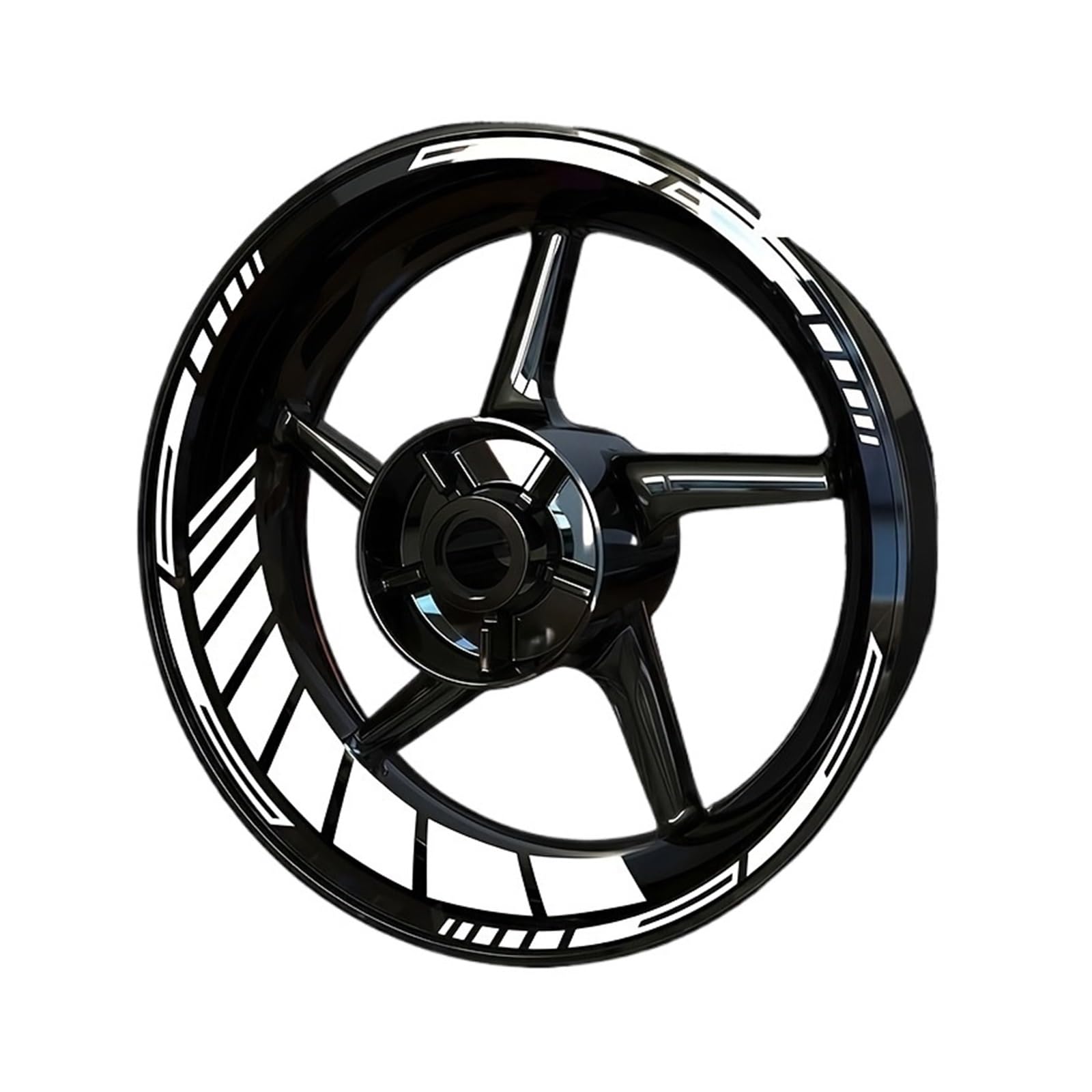 Reflective Sticker 16pcs/Sheet for 17in Motorcycle Hub Stickers Waterproof DIY Scooter Wheel Rim Modification Self-Adhesive Decals