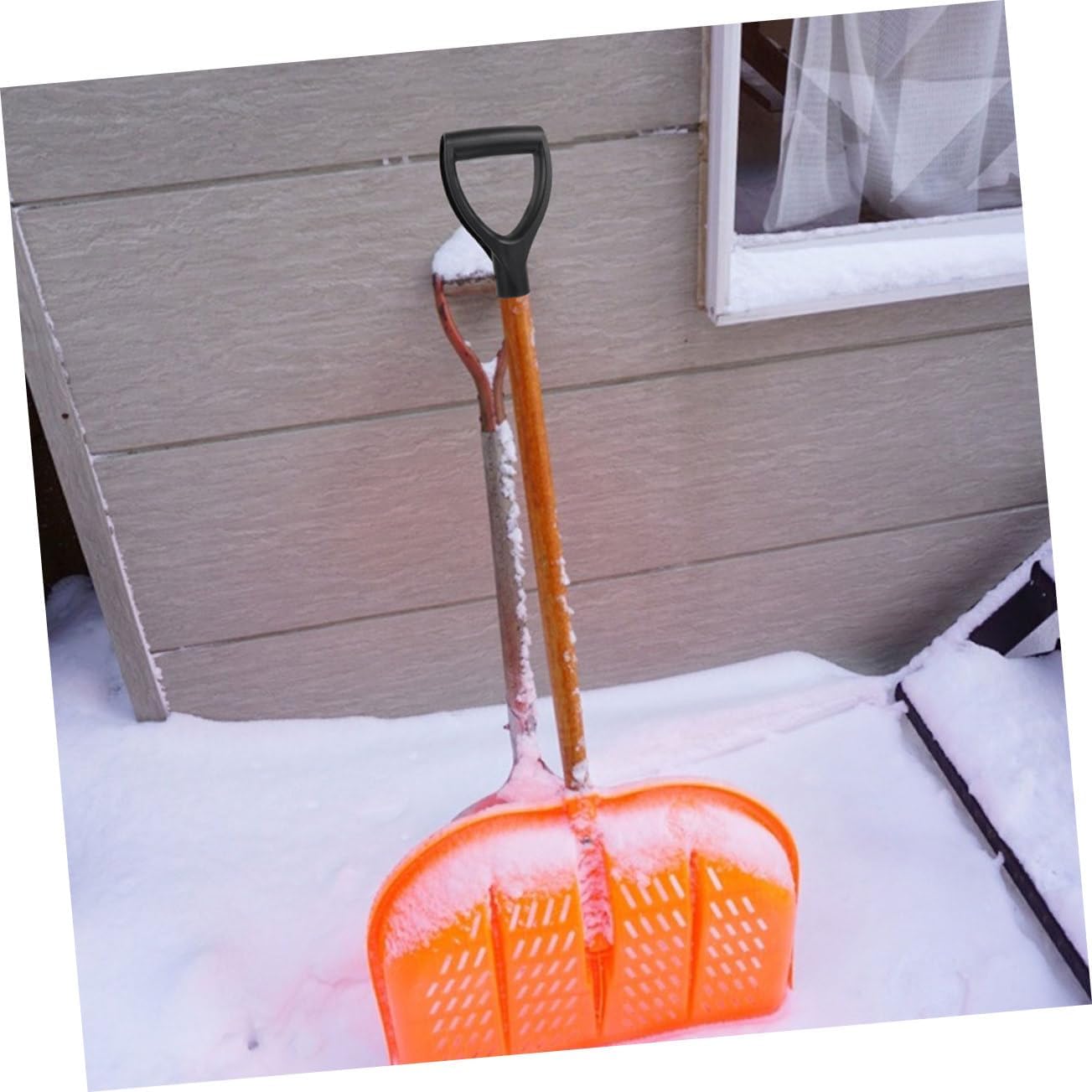 5pcs Ergonomic D-Shaped Shovel Handles Plastic Replacement Grips for Snow Shovels Comfortable Spade Handle for Digging and Raking Heavy-Duty Construction