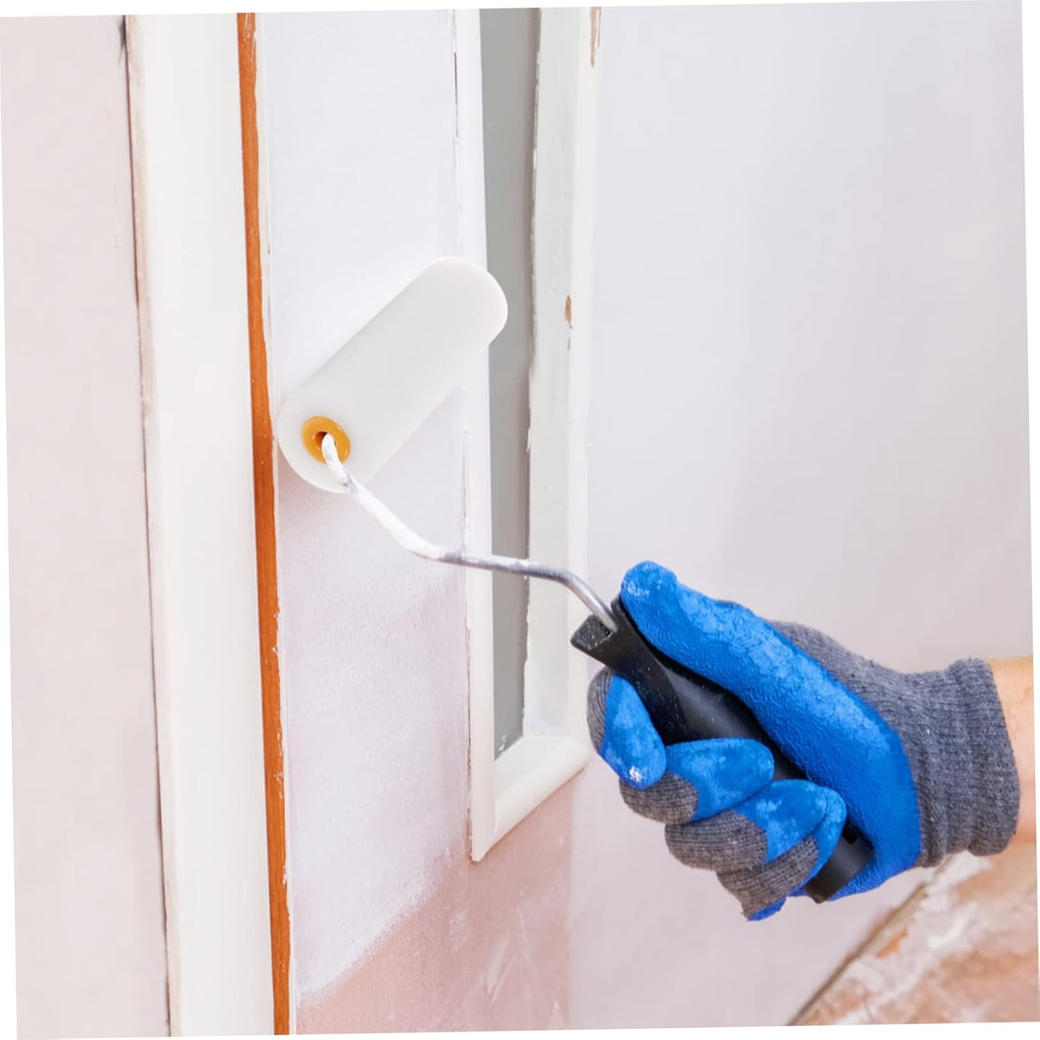 Veemoon 5sets Paint Rollers for Painting 4 Inch Foam Rollers Replacement Covers for Water Oil Based Paints Wall Cabinet Painting 10pcs*5