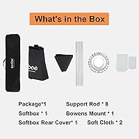 Vista 2 de Godox Octagon Softbox 37" 37.4 in Bowens Mount para Monolight Photo Studio Strobe Iluminación