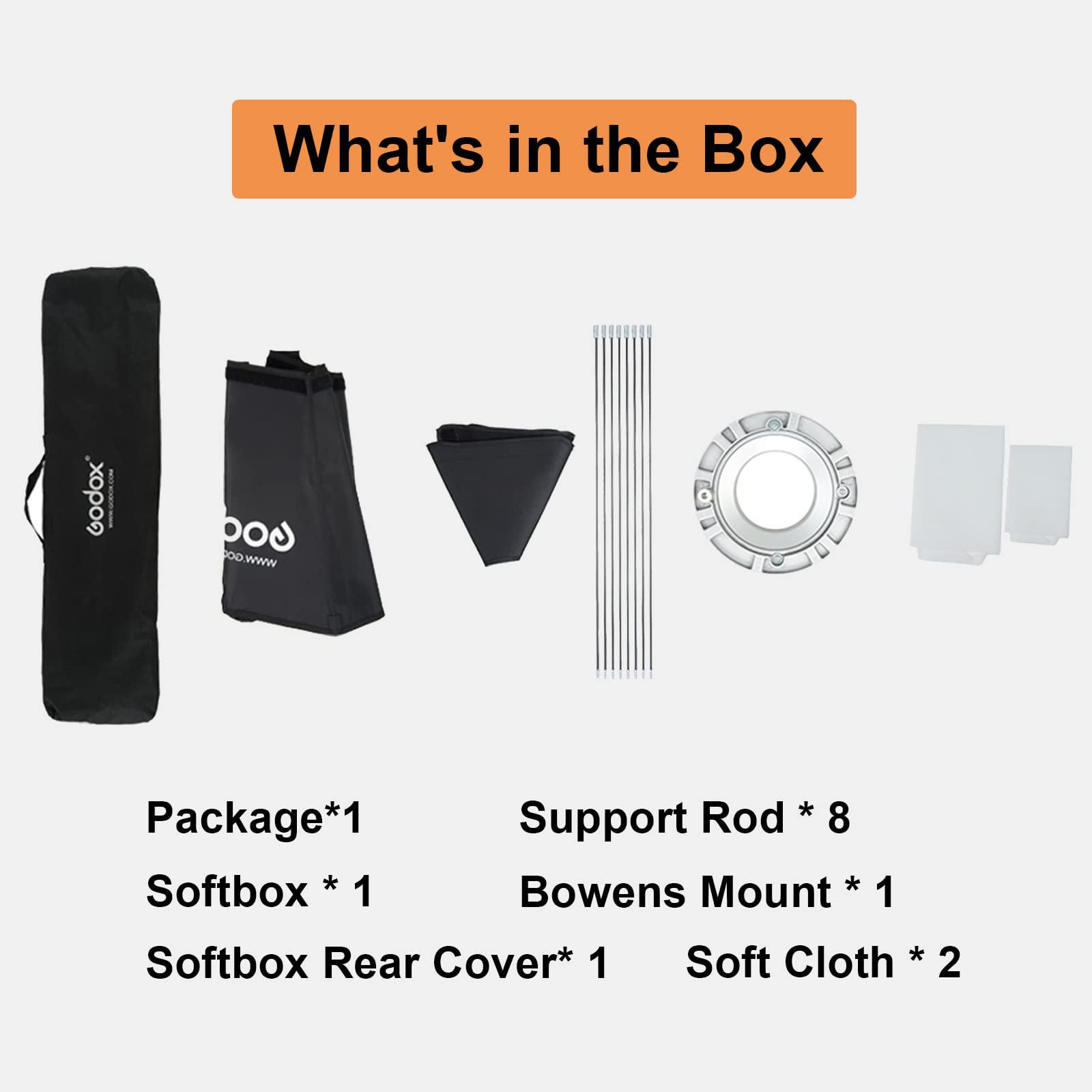 Godox Octagon Softbox 95 cm Bowens Mount per Monolight Photo Studio Strobe Lighting