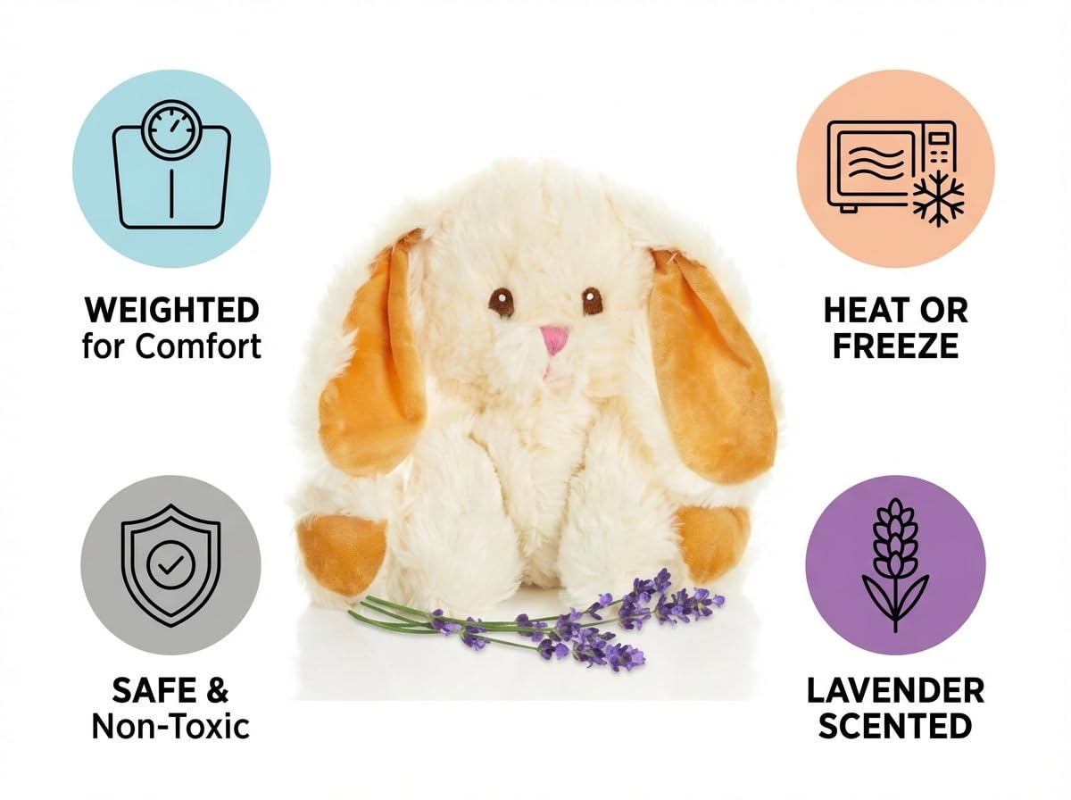 Amazon.com: Bashful Bunny Microwavable Easter Stuffed Animal