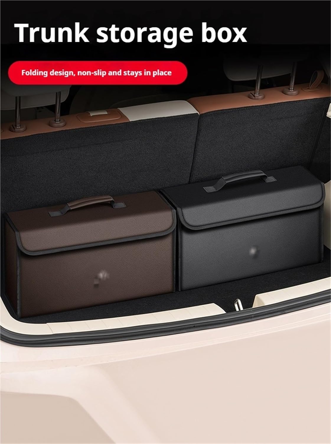 GouDan&Smallstore Foldable Car Trunk Storage Box Organizer Versatile Container Bag
