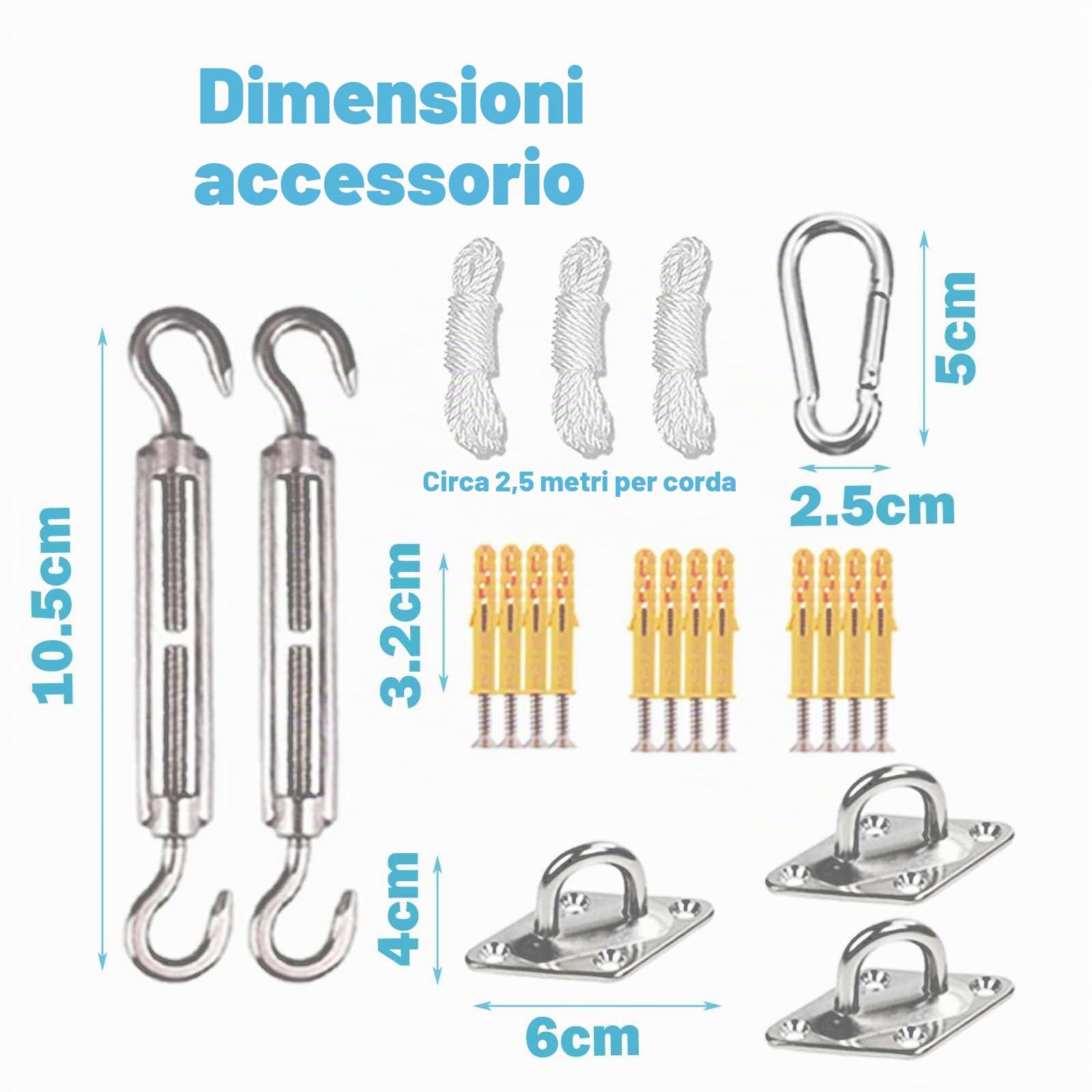 Sunal Tenda parasole triangolare, 3 x 4 x 5 m, con set di fissaggio, in poliestere PES, impermeabile, con corde di fissaggio, per protezione solare su balconi, giardini e terrazze, grigio