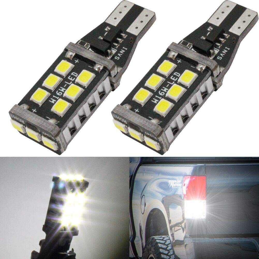 Biqing 2Pcs W16W 955 501 LED Bulb T10 T15 921 912 Canbus Error Free LED Reverse Light Parking 