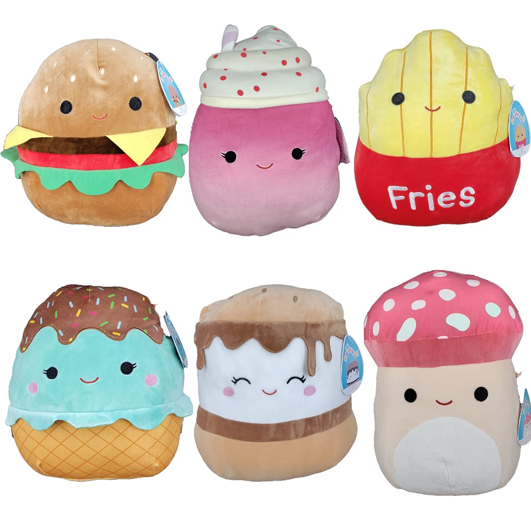SQUISHMALLOW Kellytoy Bundle of 6pcs Squishmallows (5 Inch Each