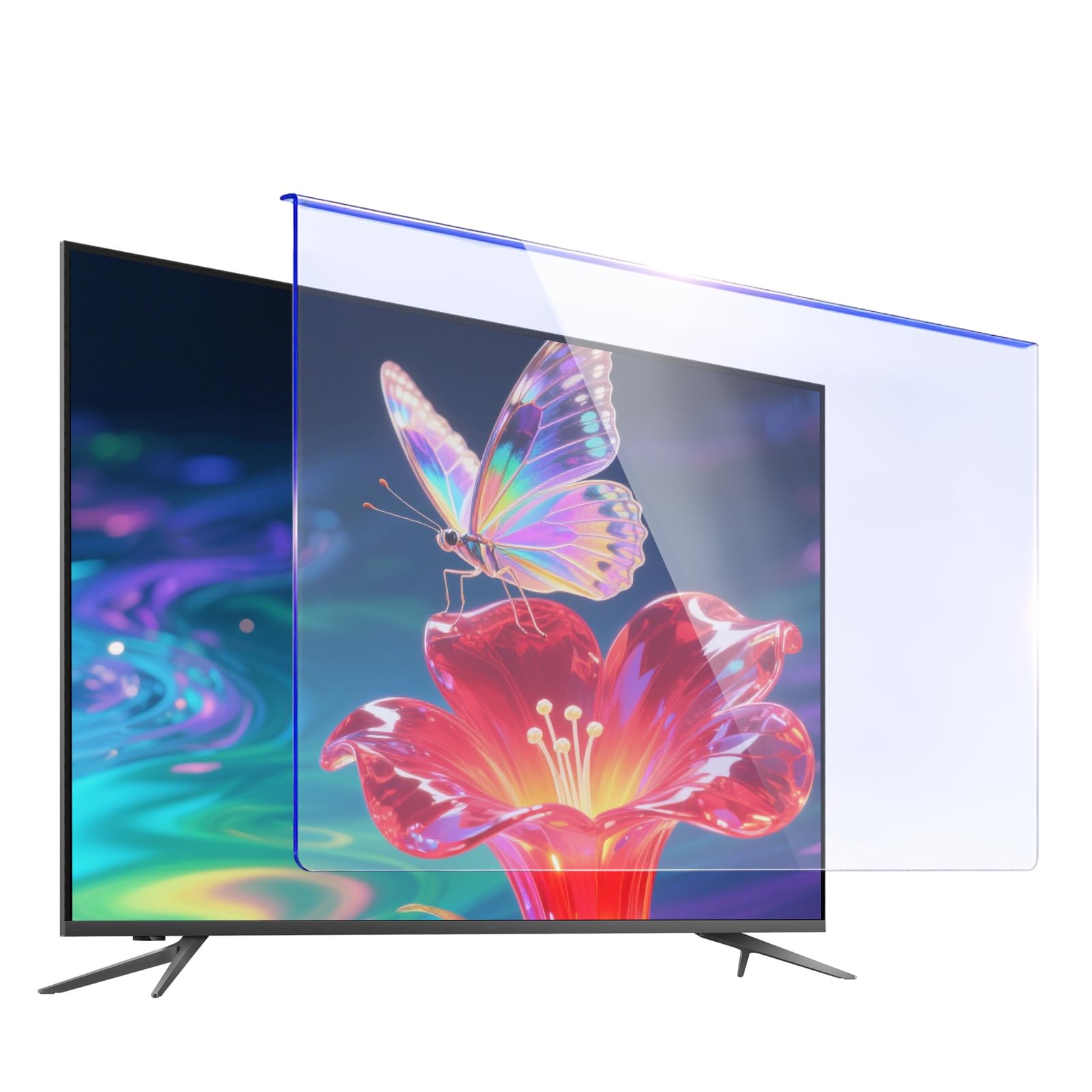 Protecteur D'écran Anti-Lumière Bleue À Suspendre De 32 Pouces, Filtre Anti-Lumière Bleue Protection Anti-Rayures Pour Téléviseur Pour La Maison Et Le Bureau