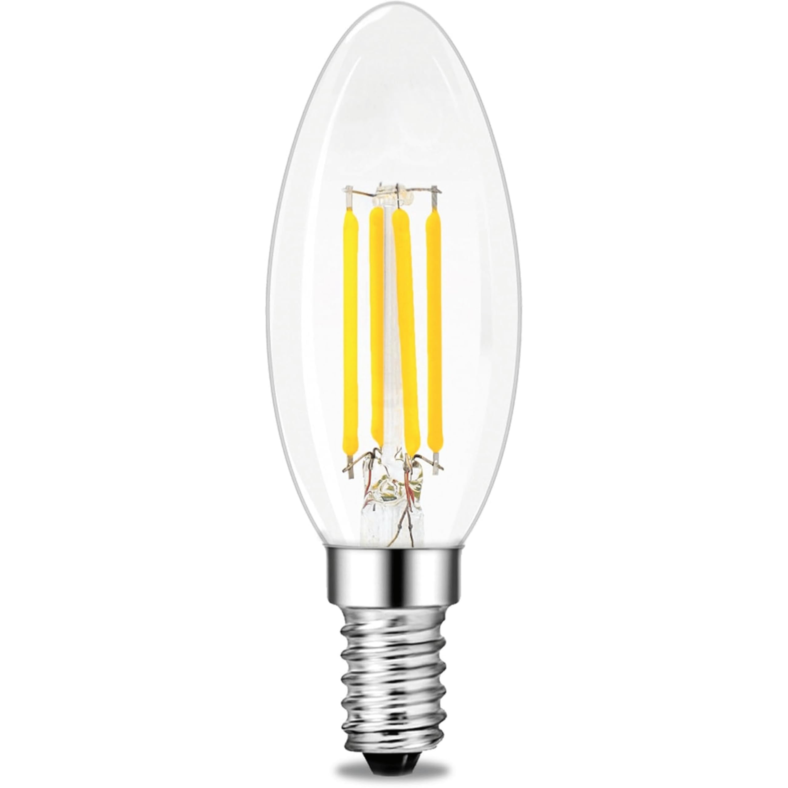 SSC-LUXon fourSTEP ampoule flamme E14 1 piece dimmable sans variateur | Se remplace en un geste, sans outil ni application, pour un confort lumineux immédiat et des économies d'énergie durables.