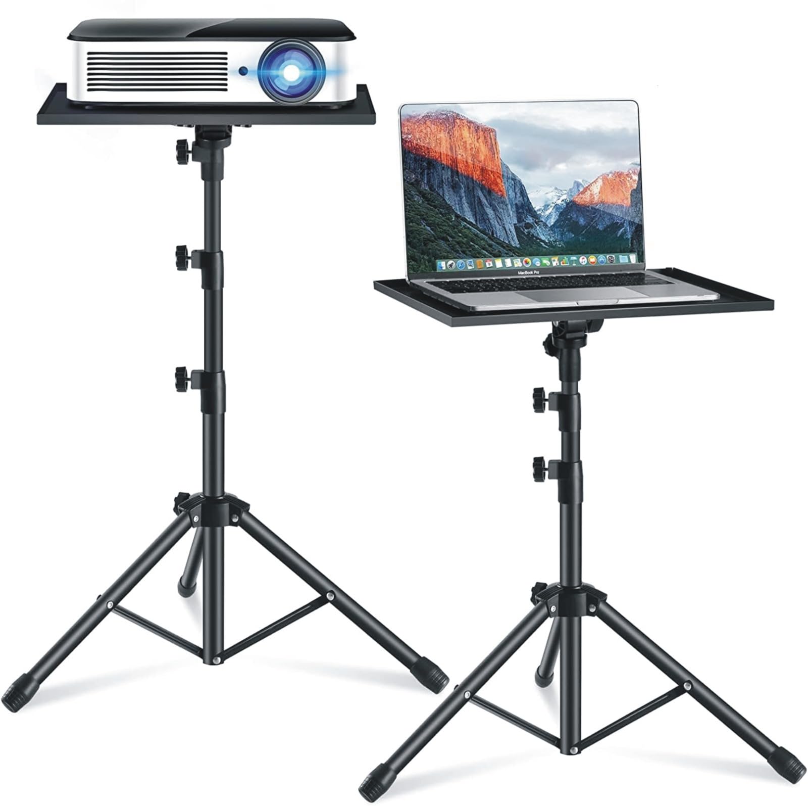 AudiovanProjector Tripod Floor Stand Height 3.5 Feet to 6 Feet Plate Surface 14.5 x 10.5 Inches