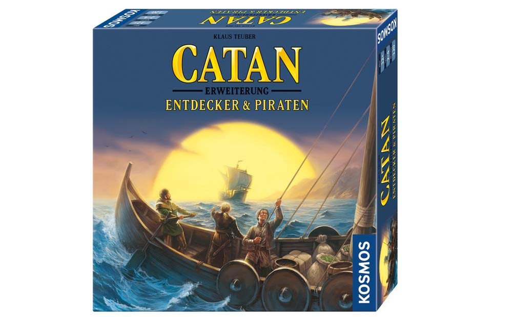 Kosmos 693411 - CATAN - Entdecker & Piraten, Erweiterung zu CATAN - Das Spiel, Strategiespiel, bunt