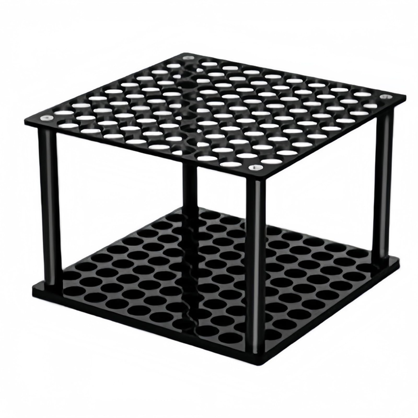 Qusinfc Large Capacity Clear/Black Acrylic Pen Holder for Artists Designers with 96 Hole Easy Assembly Multipurpose Pen Holder Acrylic Pencil Organizers