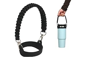 Wongeto Paracord Handle Strap for Stanley Water Bottle