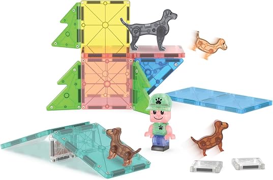 MAGNA-TILES - Puppy Park Manyetik Bloklar - 27 Parça