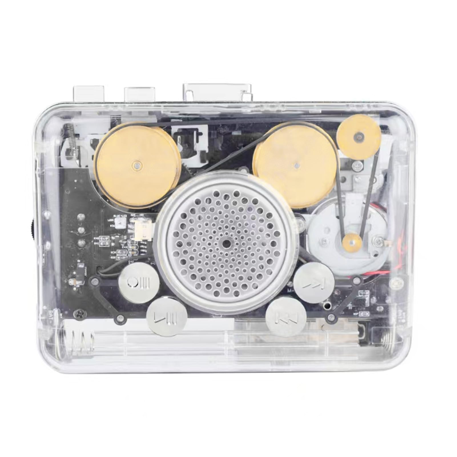 Cryfokt Lettore di Cassette Portatile a Doppio Canale con Conversione MP3 e ABS Resistente per un Ascolto nostalgico. Dimensioni Compatte di 219 G