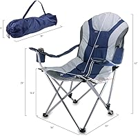 Vista 3 de Picnic TIME NCAA Arkansas Razorbacks Reclining Camp Chair - Beach Chair for Adults - Sports Chair with Carry Bag