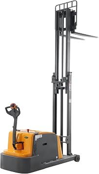 APOLLOLIFT Counterbalanced Electric Stacker, 3300Lbs Capacity 118inch Lift Height Powered Material Lift for Warehouses