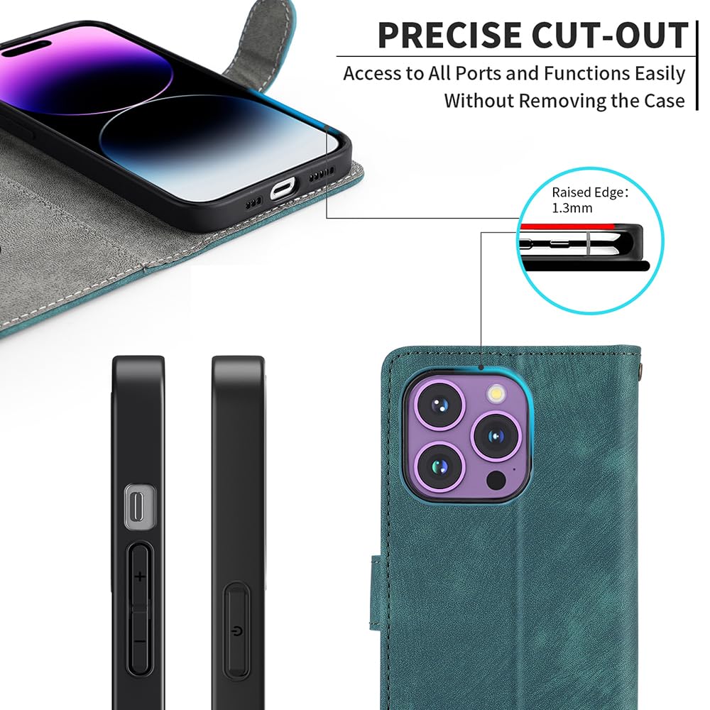 XINNI Cover per Oppo Reno 11 F 5G Custodia, retrò Flip Magnetica Pelle PU/TPU Portafoglio, Nero