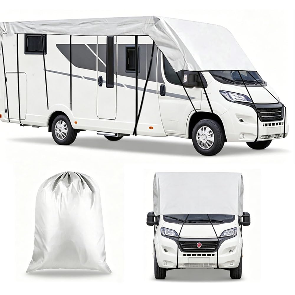 Funda de Techo para Autocaravana para Chausson 640/650/660 2016-2023 2024 2025 2026+, Impermeable Oxford 210D Lluvia Ligera Polvo Escarcha Estacionamiento Almacenamiento