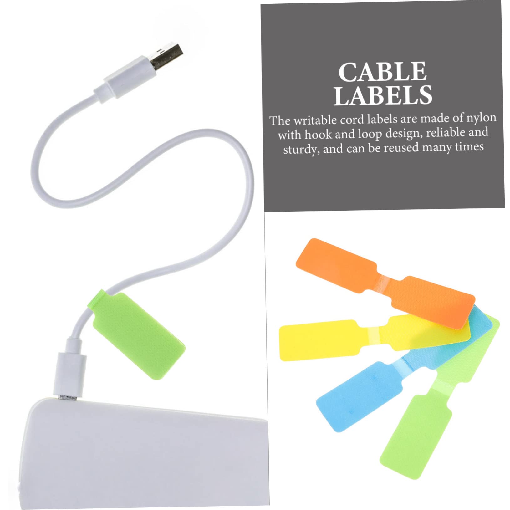 DOITOOL 5 Series Etiquetas Para Cables Etiquetas Para Cables Bridas Para es Eléctricos Reutilizables Para es Con Gancho Para es De 50 piezas x 5