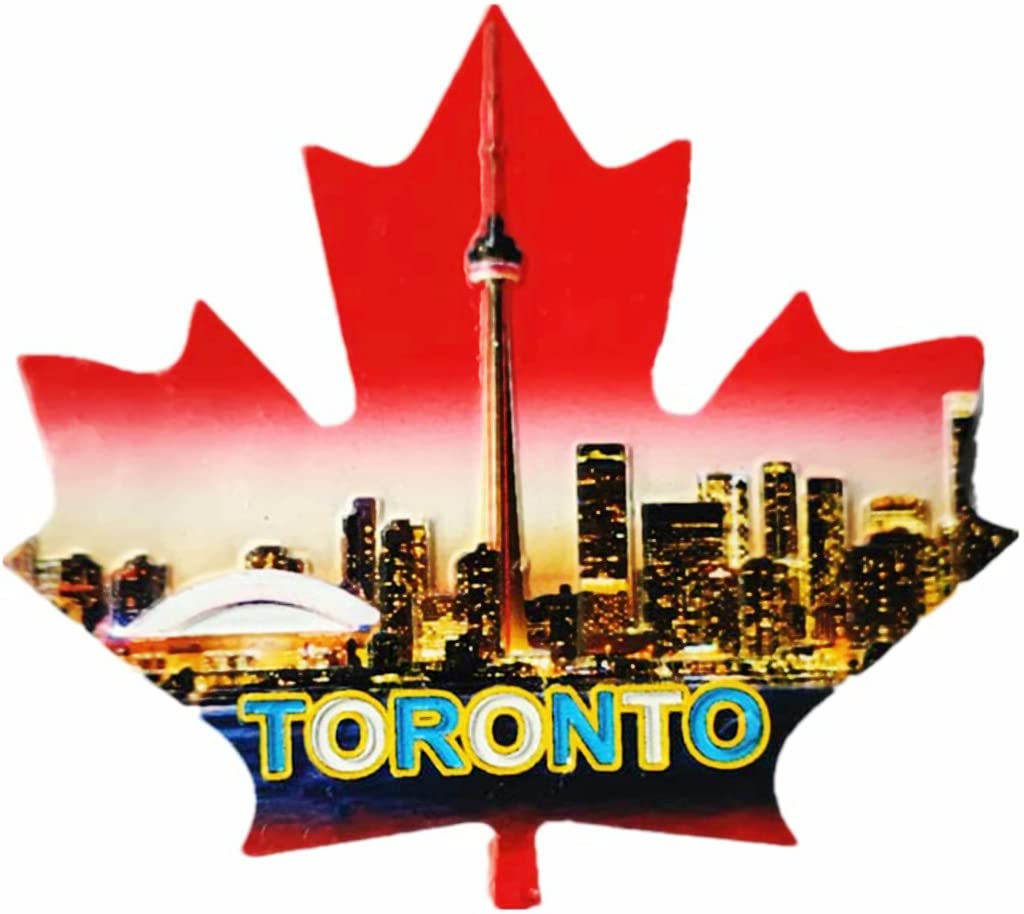 Altko Sz-693 Maple Leaf Style Toronto Canada Magnet Fridge Refrigerator Magnet Decoration Sticker Souvenir Resin Crafts Kitchen Whiteboard