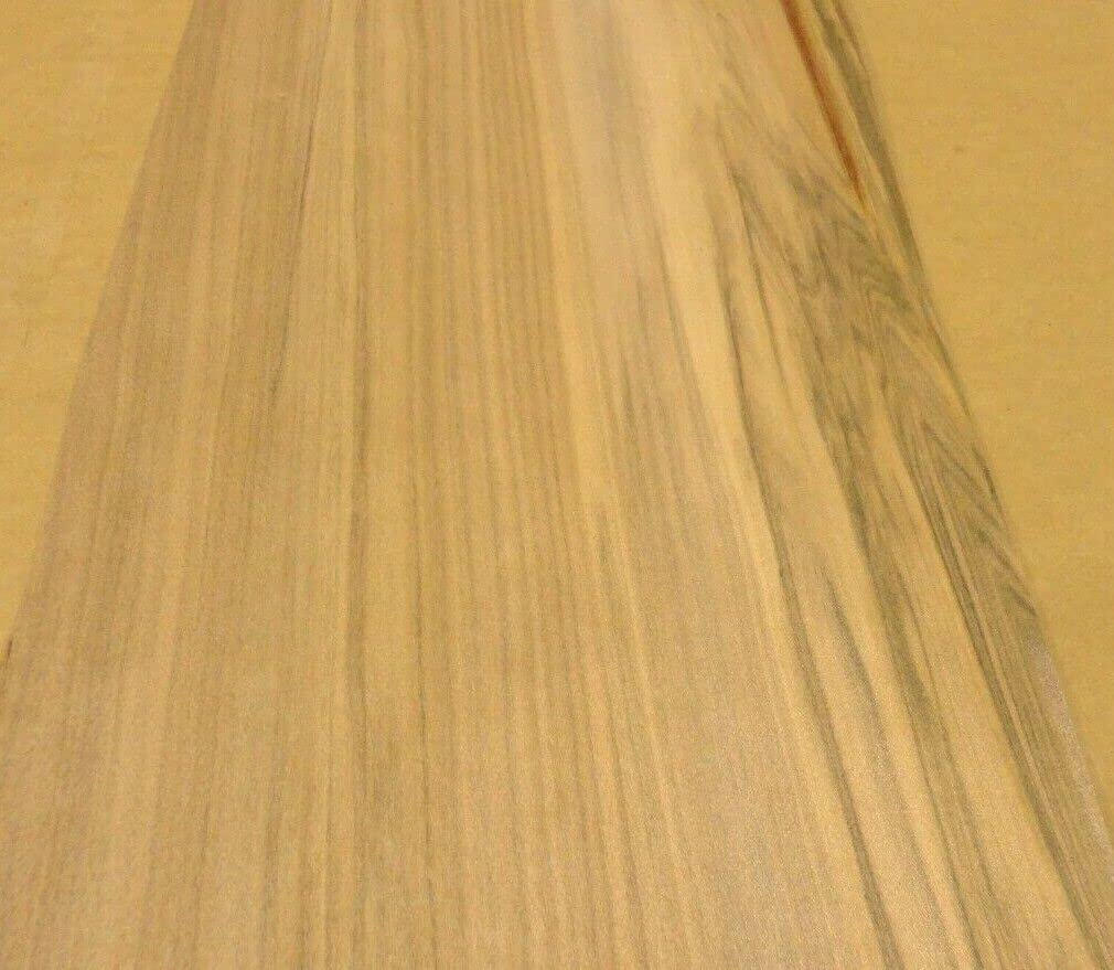 Gum Red Wood Veneer 7" x 38" raw with no Backing 1/42" Thickness AA Grade