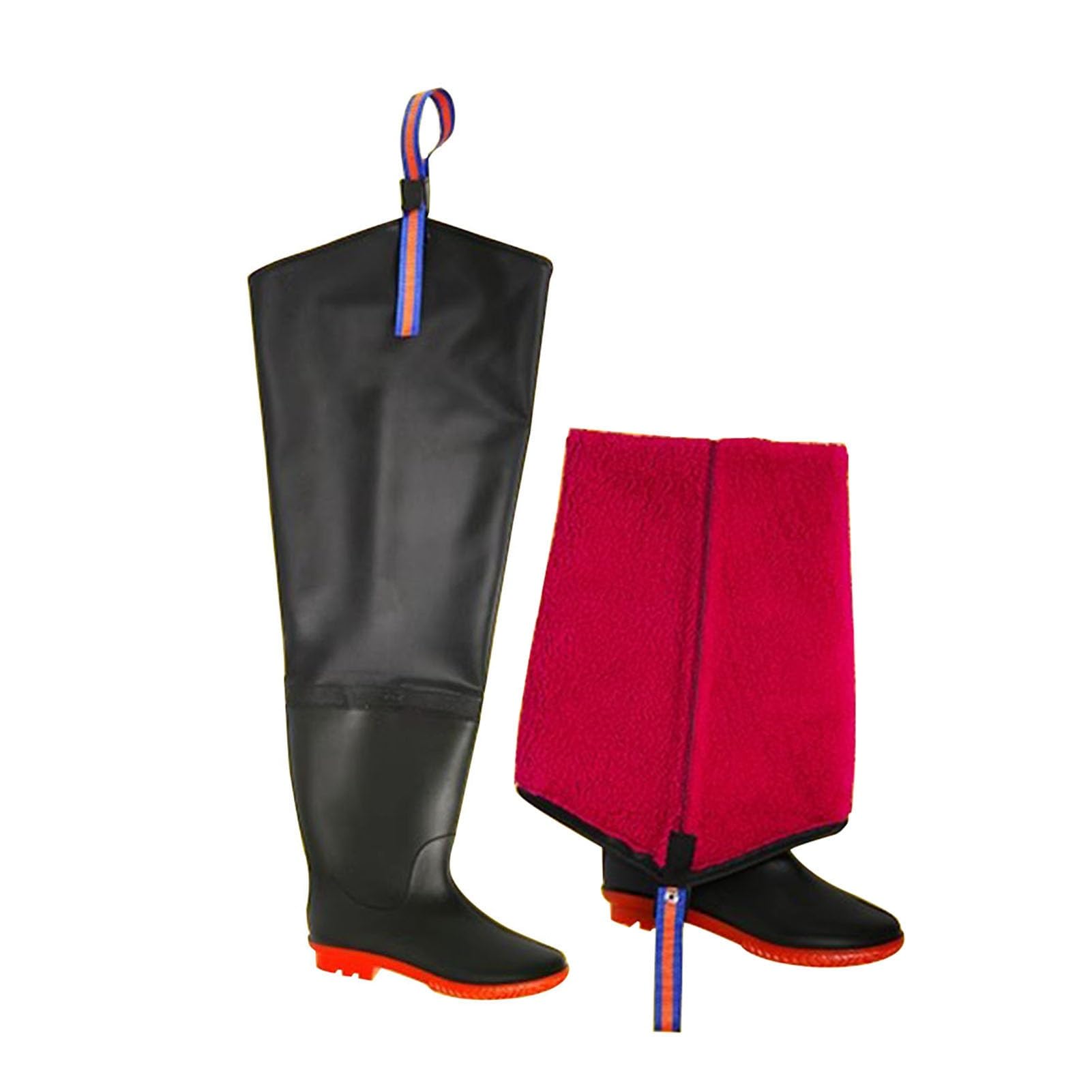 Stivali da Pesca Stivali da Pesca Leggeri in PVC Impermeabili per Uomo E Donna, Stivali da Caccia E da Pesca All'aperto con Fodera in Peluche, 11 Taglie