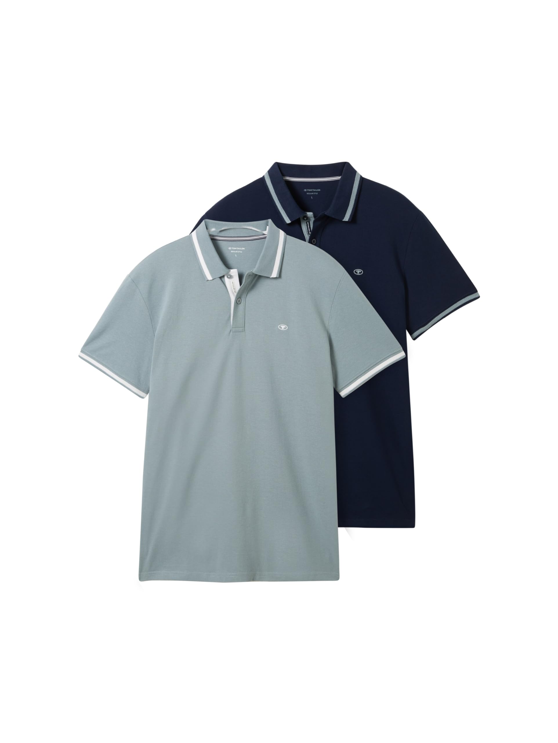 Tom Tailor Herren Poloshirts im Doppelpack