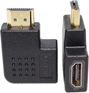 2 Adattatori HDMI 90 Gradi Maschio-femmina - Per TV, PC E Proiettori
