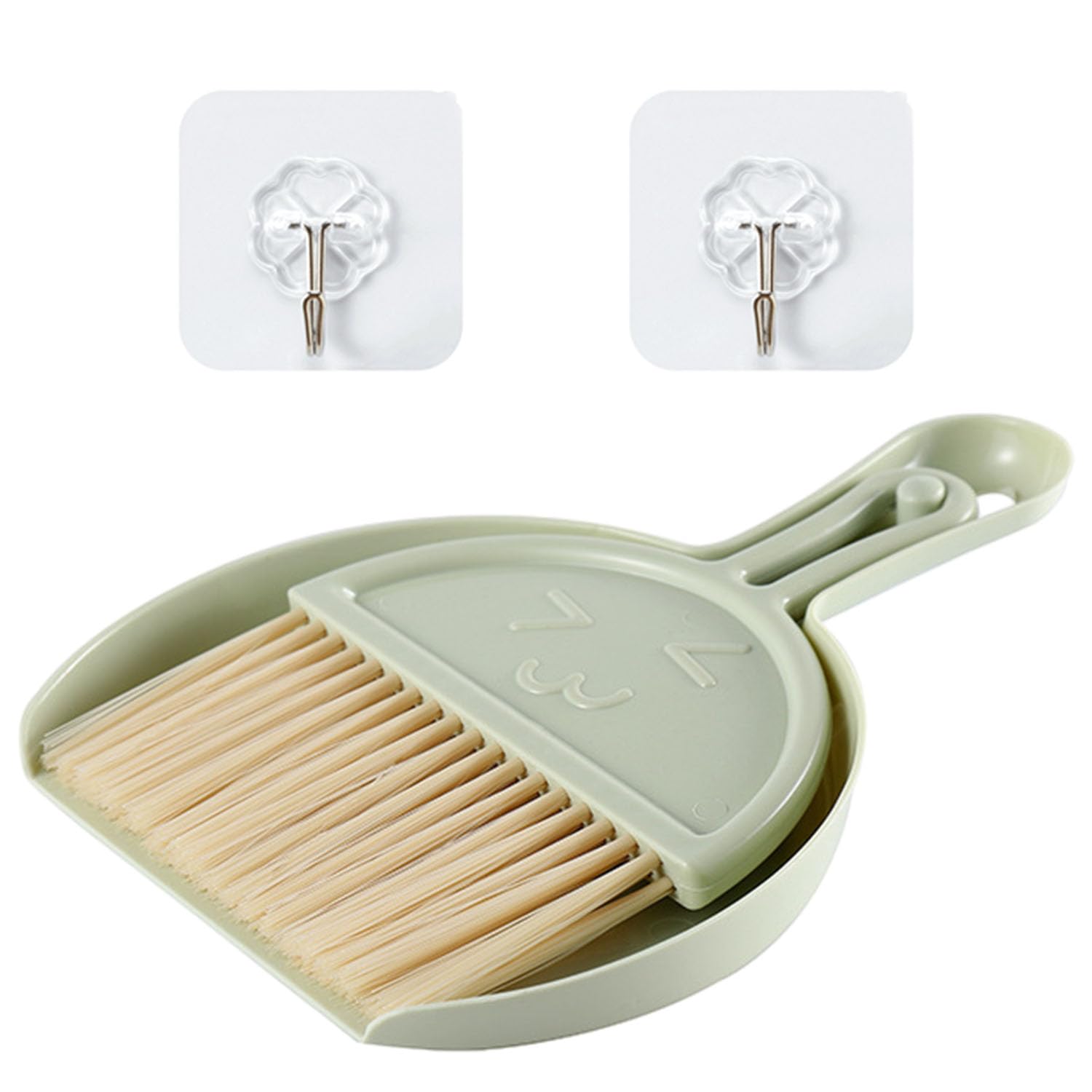 1 Mini Dustpan and Brush Set, Portable Tabletop Cleaner, Small Broom and Dustpan, Table Debris Cleaner