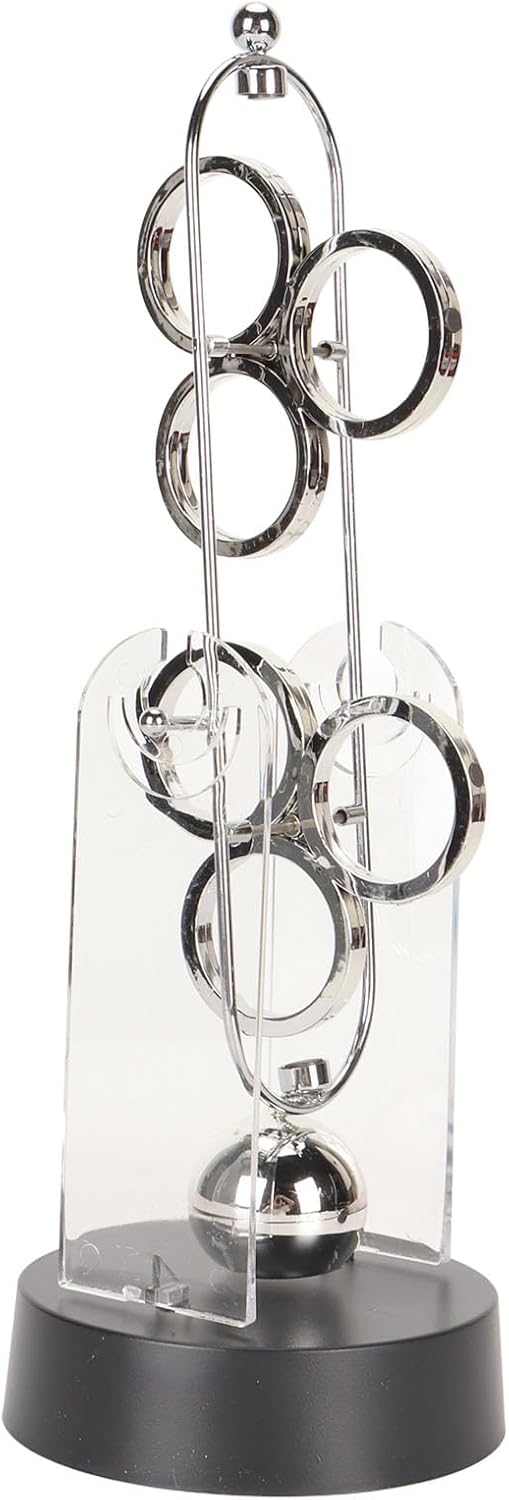 Perpetual Motion Device Decorative Physics Science Desk Toy Electronic Swinging Ornament for Home School Office