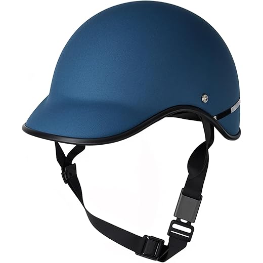 OTO2EYE Open Face Cap/Half Cap with Strap All Purpose Size M