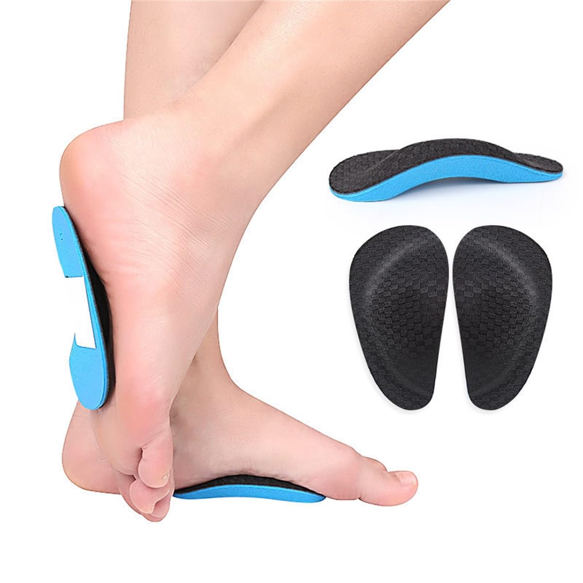 Semelles Orthopédiques Pieds Plats Support Soutien Voûte Plantaire Pour Pieds Plats Support Arch Fasciite Plantaire Douleur Au Talon Éperon (1 Paire)