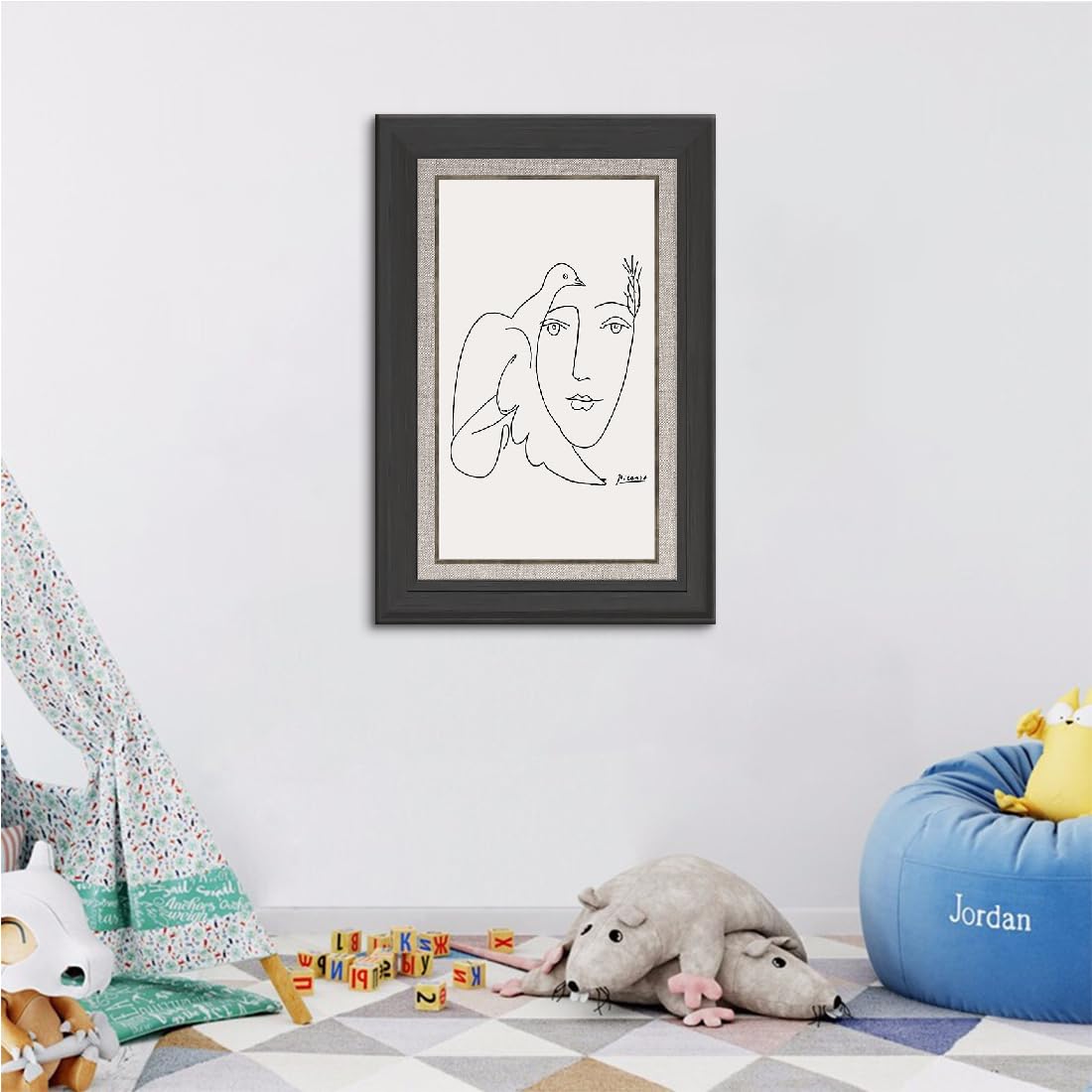Amazon.co.jp: ポスター ピカソ 鳩 抽象画 アートパネル 絵画
