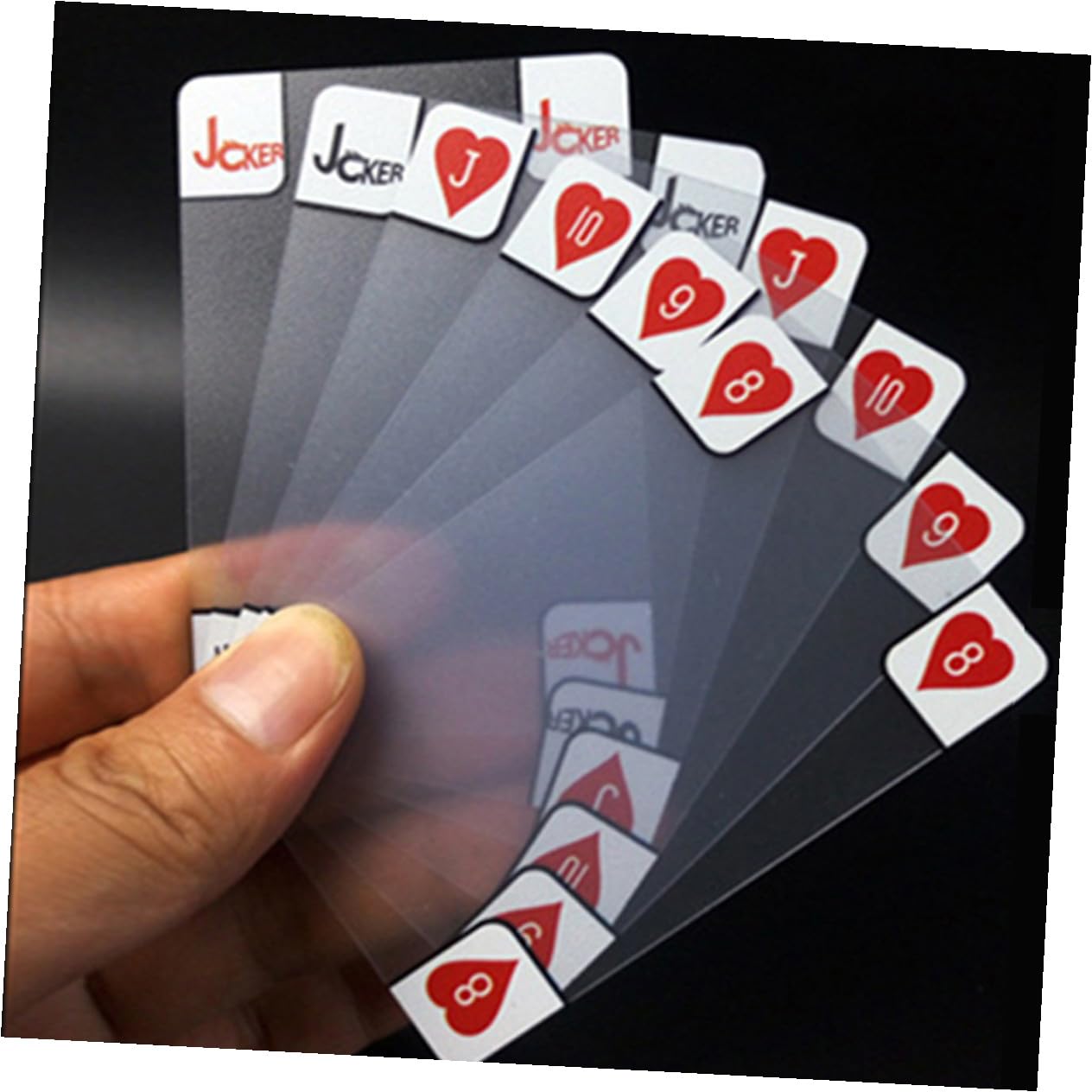 Abaodam 3stücke wasserdichte Pokerkarten Aus Kunststoff Transparentes Design Für Unvergessliche Spielabende Für Familien Kratzfest Und Langlebig Perfektes Für Spielsammler