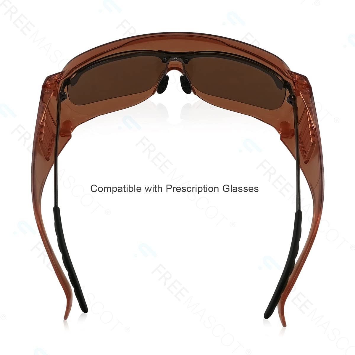 FREEMASCOT Lunettes de sécurité professionnelles OD 4+ 190 nm-540 nm/600 nm-760 nm pour lumière laser violet/bleu/vert et rouge (cadre style 3)