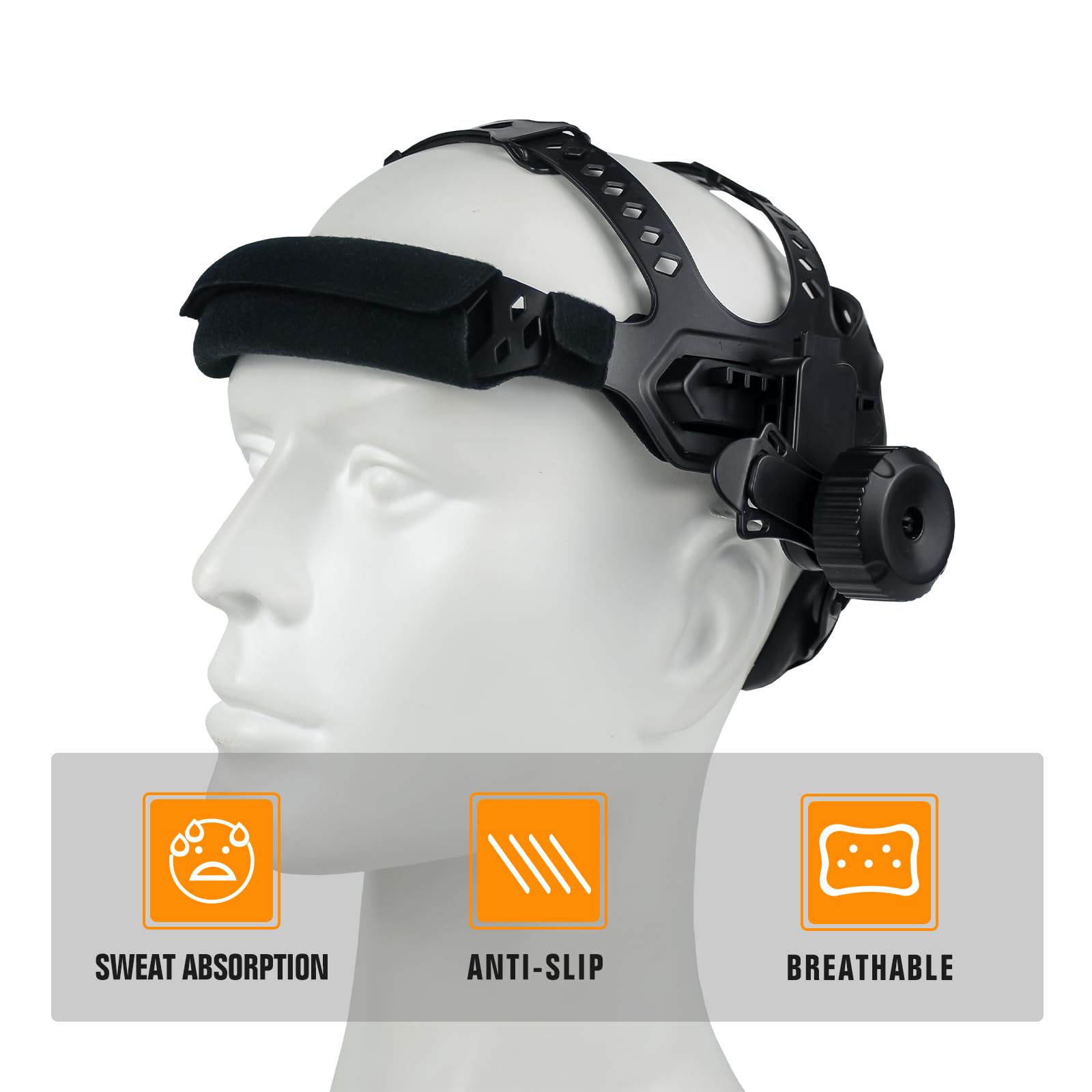 TRQWH Casco de repuesto para casco de soldadura, campana de soldadura de agujero cuadrado, casco de soldadura cómodo y flexible, accesorios de casco de soldadura