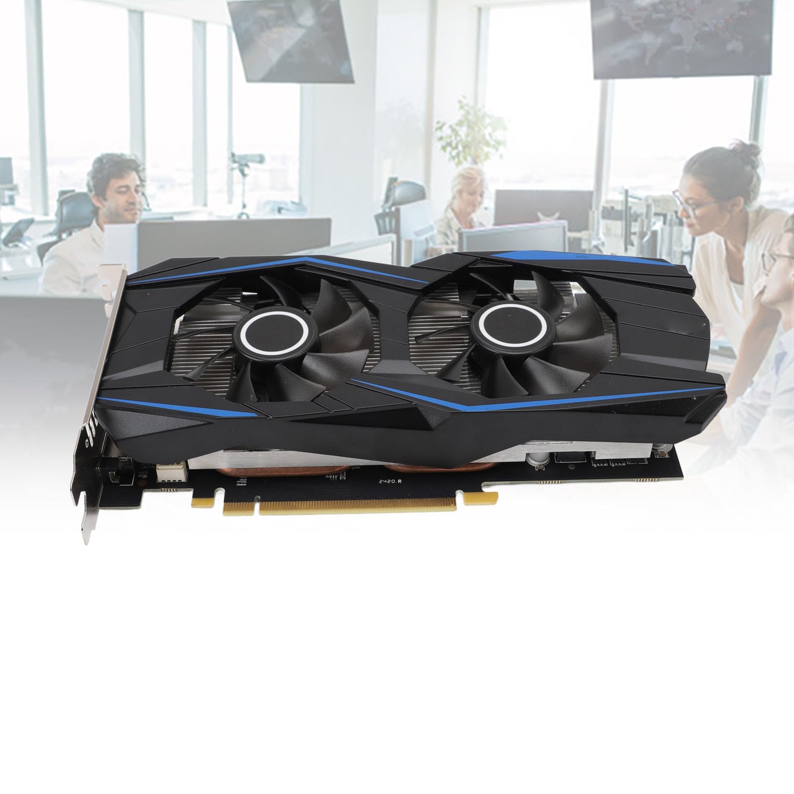 Scheda grafica per computer GDDR5 da 128 bit da 4 GB Supporto HDCP 2 ventole VR Ready Interfaccia multimediale ad alta definizione Scheda video da gioco potente per PC desktop da