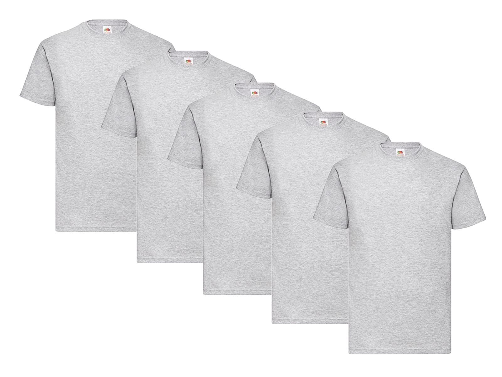 Fruit of the Loom Men's Valueweight T-Shirt, Pack of 5, 3XL