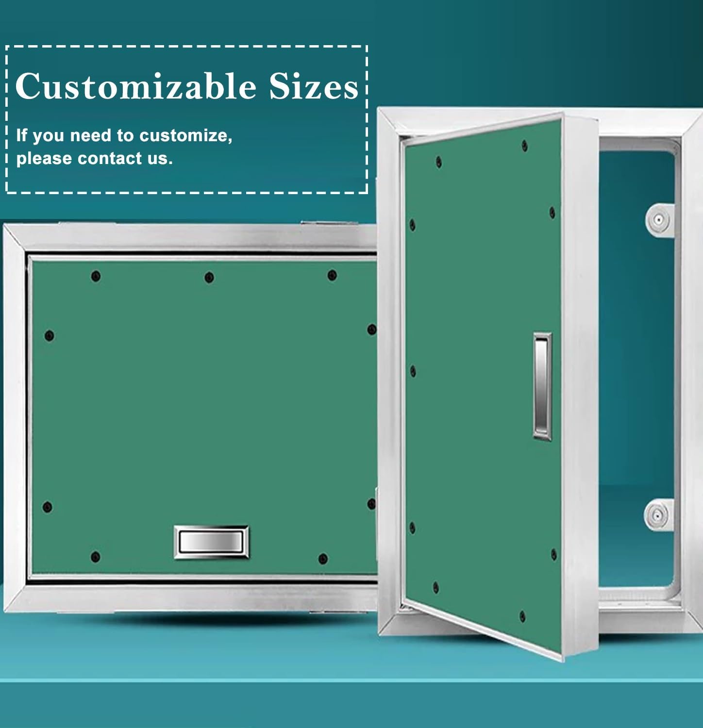 Access Panel, Double Access Door, Paintable Plasterboard for Plumbing and Wiring, Wall Inspection Hatch