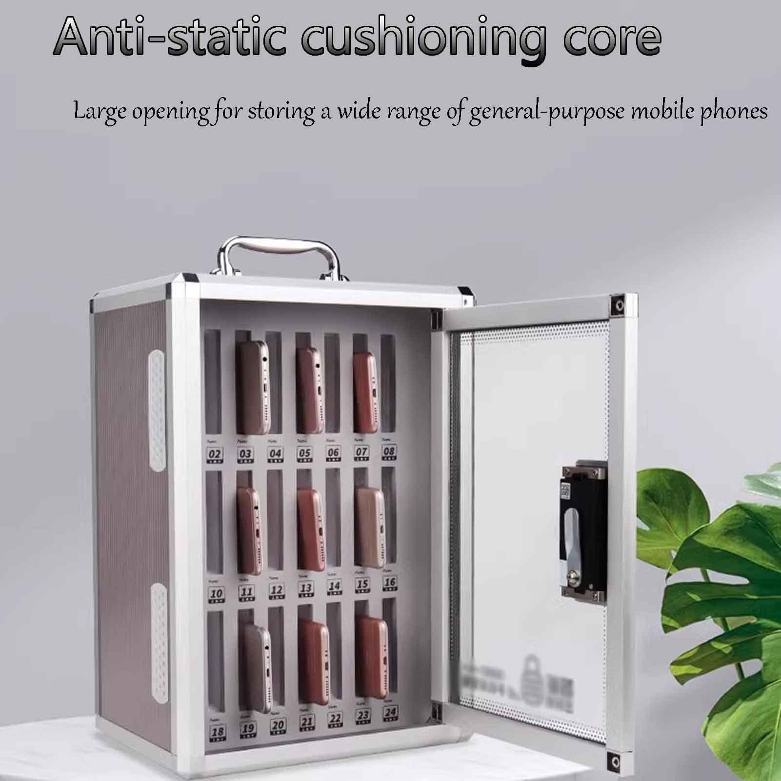 Telefono in acciaio inox con slot per 24 36 48 60 72 bit ideale per conferenze aziendali (48 bit) elegante accessorio da scrivania per professionisti