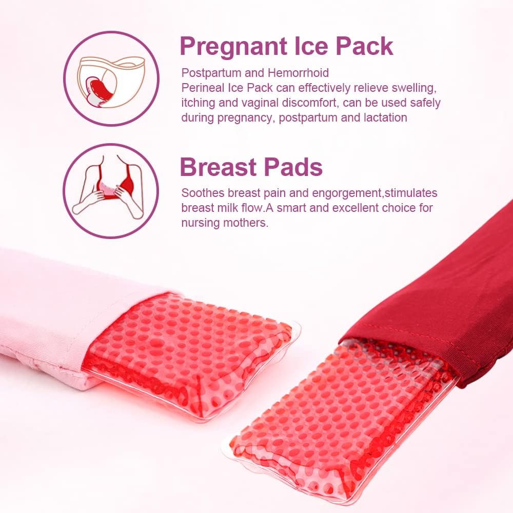 TOP оƒƒERS NEWGO Perineal Ice Packs for Postpartum & Hemorrhoid Pain Relief, 2 Pack Vaginial Ice Packs Perineal Cold Pack with 4 Washable Sleeves for Women After Pregnancy, Relieve Pain, Itching, Swelling Tор Rаtеd NEWGO Perineal Ice Packs for Postpartum & Hemorrhoid Pain Relief, 2 Pack Vaginial Ice Packs Perineal Cold Pack with 4 Washable Sleeves for Women After Pregnancy, Relieve Pain, Itching, Swelling