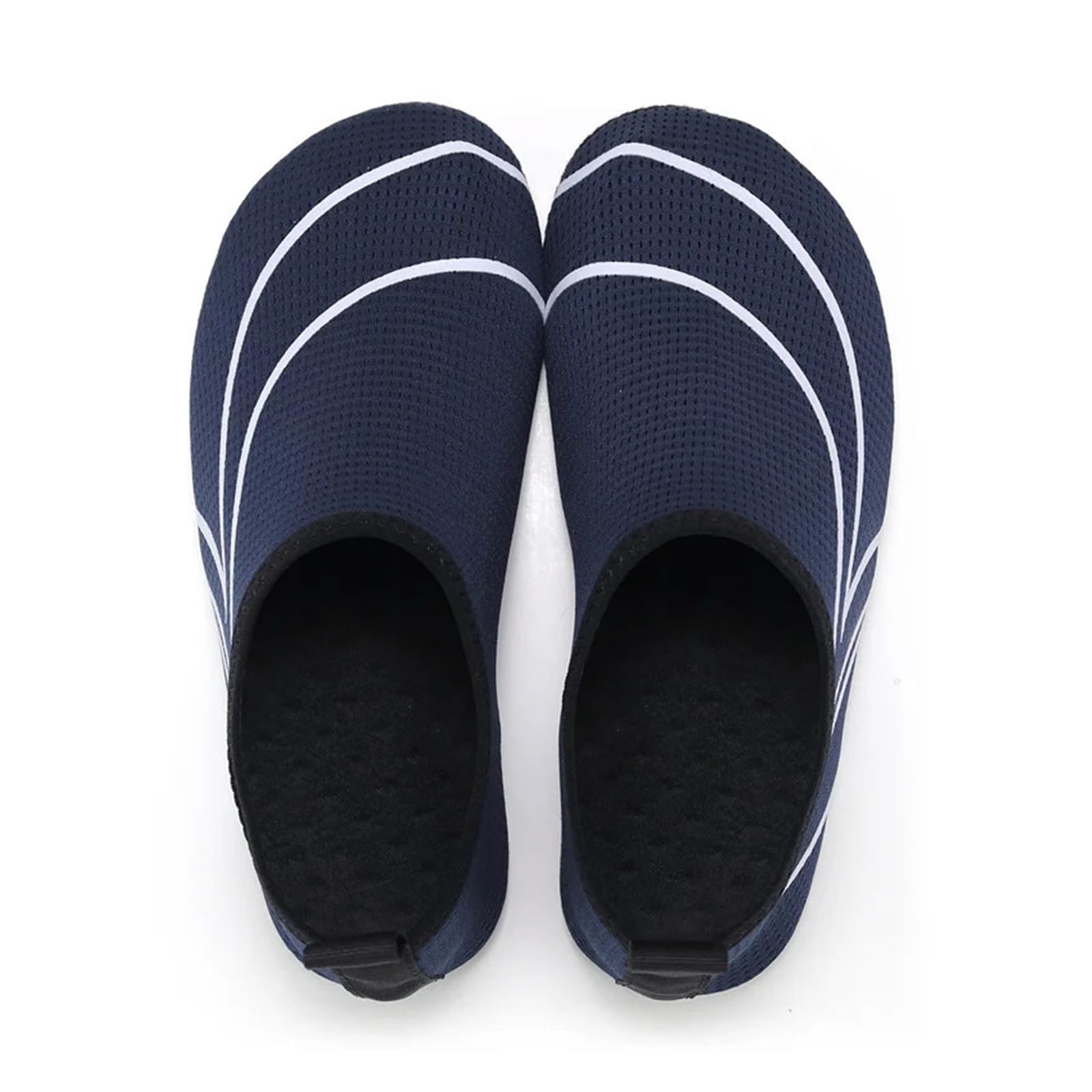 Wasserschuhe Schnell trocknende Herren-Aquaschuhe, leichte Damen-Wasserschuhe, weiche Paar-Strandschuhe, Sommer-Anti-Rutsch-Freizeit-Turnschuhe, flexibel(K18-Black White,48-49)