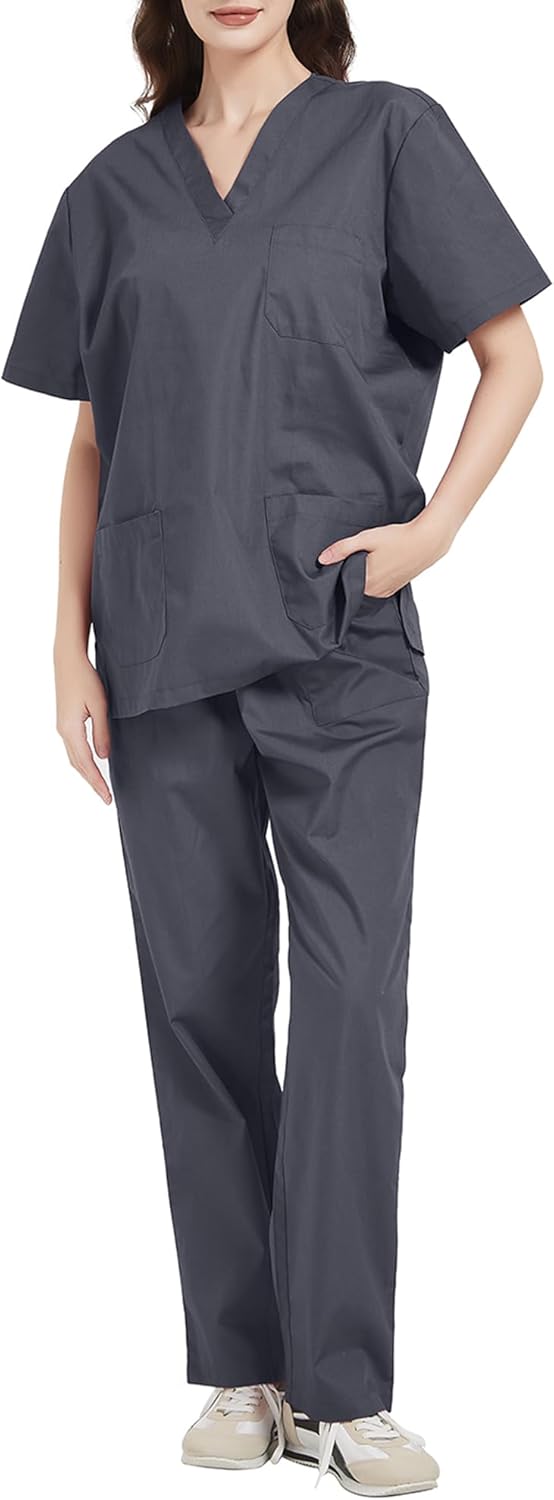 MISEMIYA Uniforms Unisex Medical Scrubs Set – Medical Uniform with Scrub Top and Pants - Ref.6801-6802 - Image 2