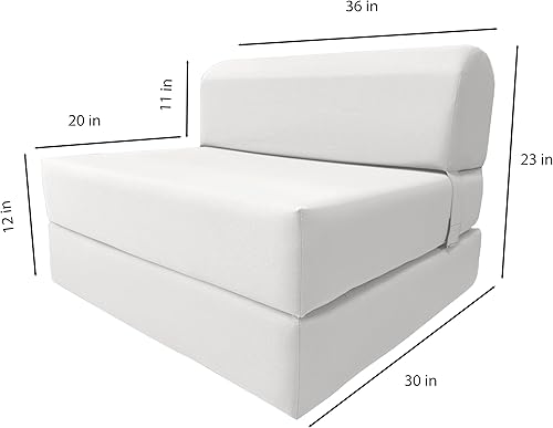 Miniatura 116 de Sofá cama plegable color gris de espuma, 6 pulgadas. Grosor x 32 pulgadas, ancho x 70 pulgadas. Cama de Invitados, cama plegable con espuma de alta