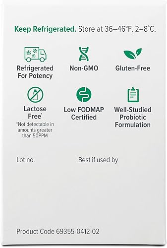Miniatura 7 de Visbiome Probiótico de alta potencia 450 mil millones de bacterias vivas 30 paquetes de polvo sin sabor se envía en frío en enfriador reciclable con