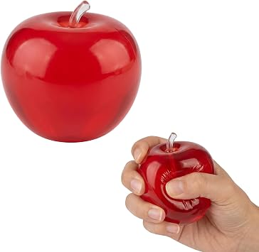 1 PCS Apple Squishy, Squishies, Vivid and Attractive, Suitable for Home, Office, Desktop, Bookshelf, Display Cabinet, Perfect for Squishy Collectors, Decoration Enthusiasts, Fruit Decoration Lovers