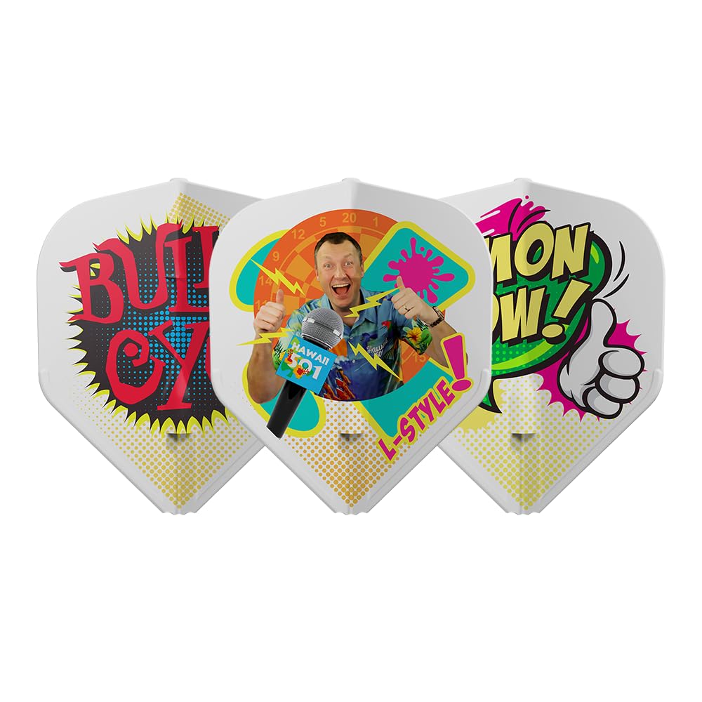 L-Style EZ L1 Wayne Mardle V1 Type C White Dart Flights
