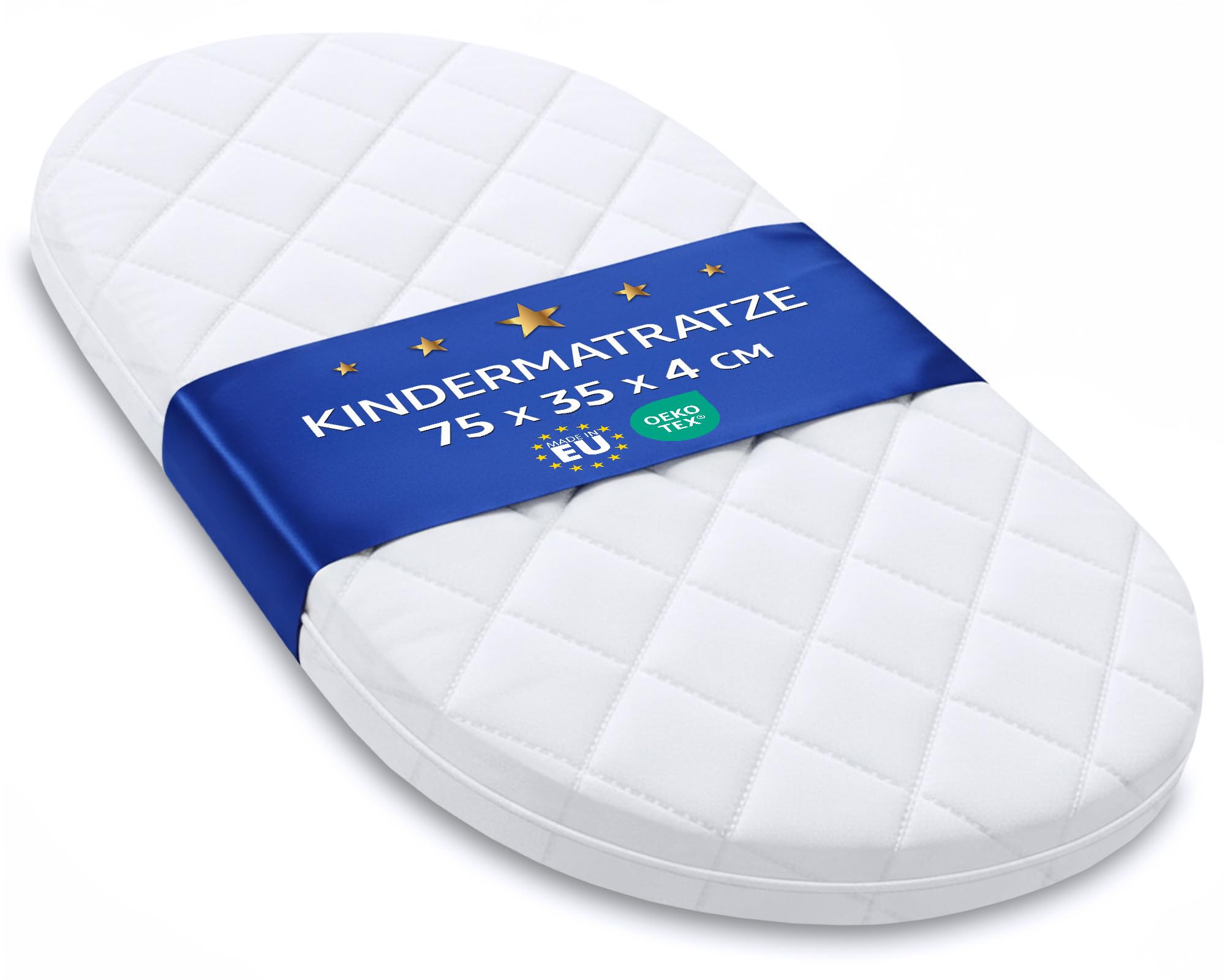 Materasso da culla 35x75 cm - materassino bambini per navicella carrozzina passeggino e lettino neonato 35 x 75 Baby materassi antisudore Oeko-Tex