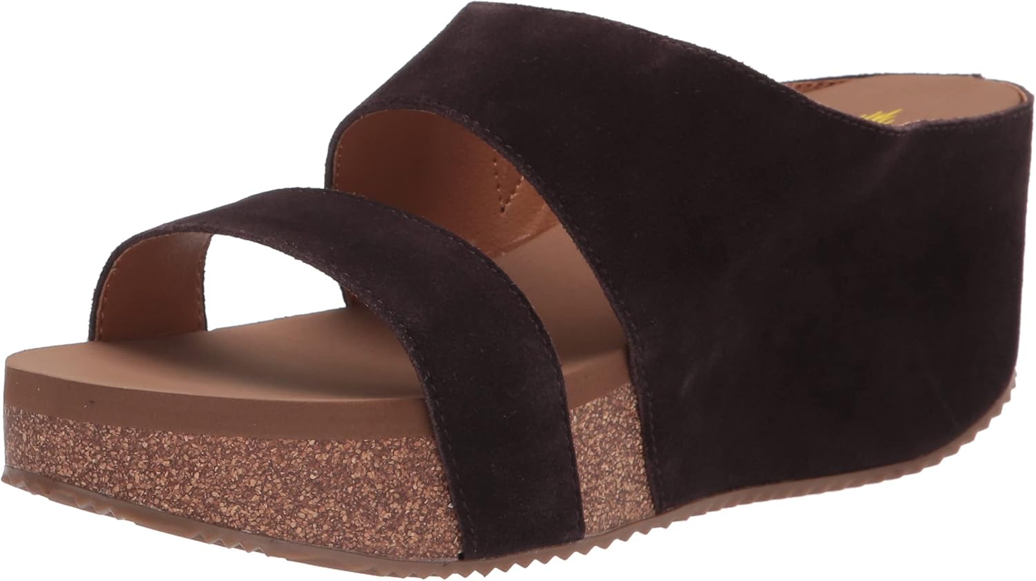 Volatile womens Slide Wedge Sandal, Brown, 7 US