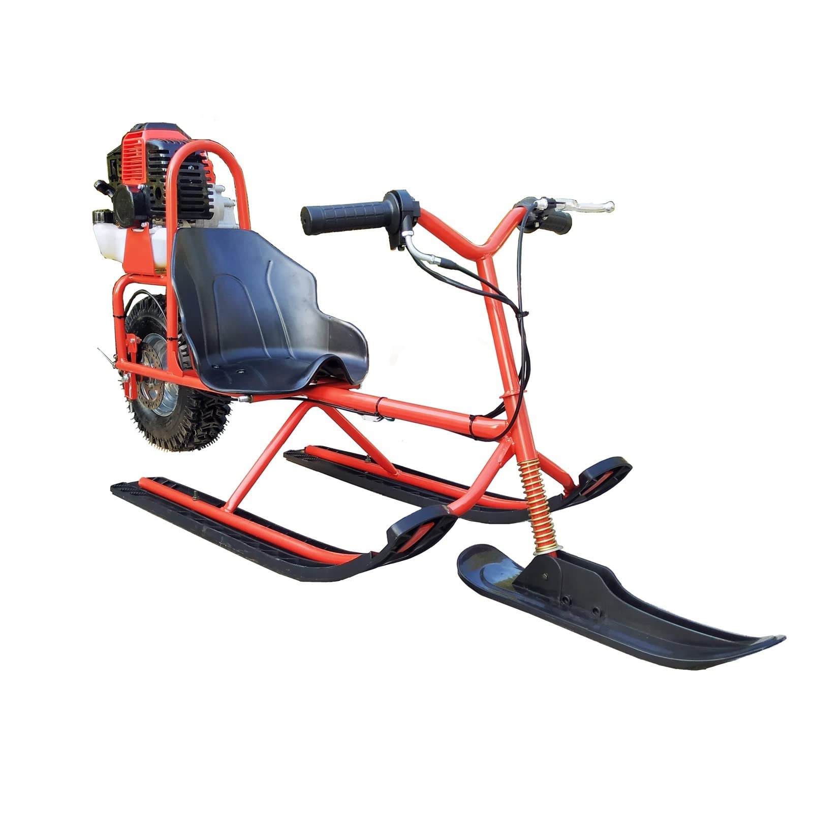 ZONLITYU Sledge Snow Bike Scooter Ski Sled